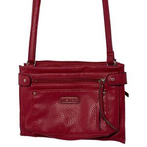 TYLER RODAN Women's Crossbody Handbag/Purse  Color Red  Several Storage Compartm